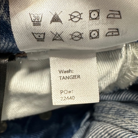 Reformation Charlie Cuffed High Rise Jean Shorts Sz 23 - Picture 10 of 11